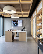 SolaroStone Drum-Style Ceiling Light In Modern Luxury