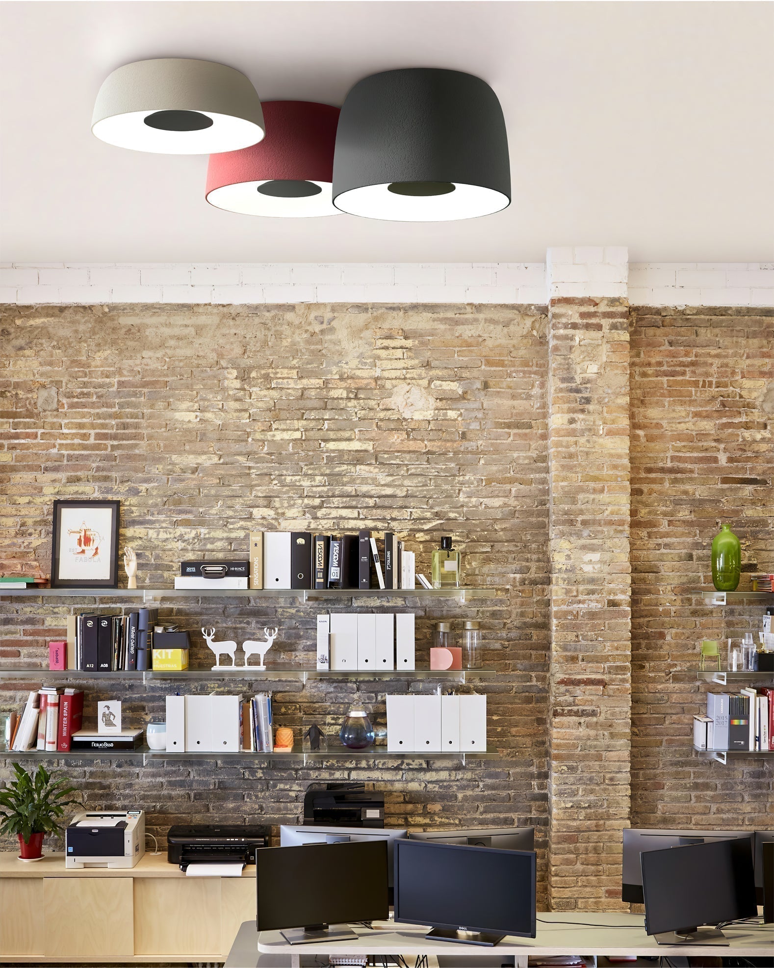 SolaroStone Drum-Style Ceiling Light In Modern Luxury