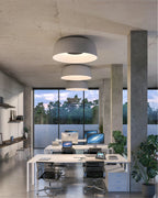 SolaroStone Drum-Style Ceiling Light In Modern Luxury