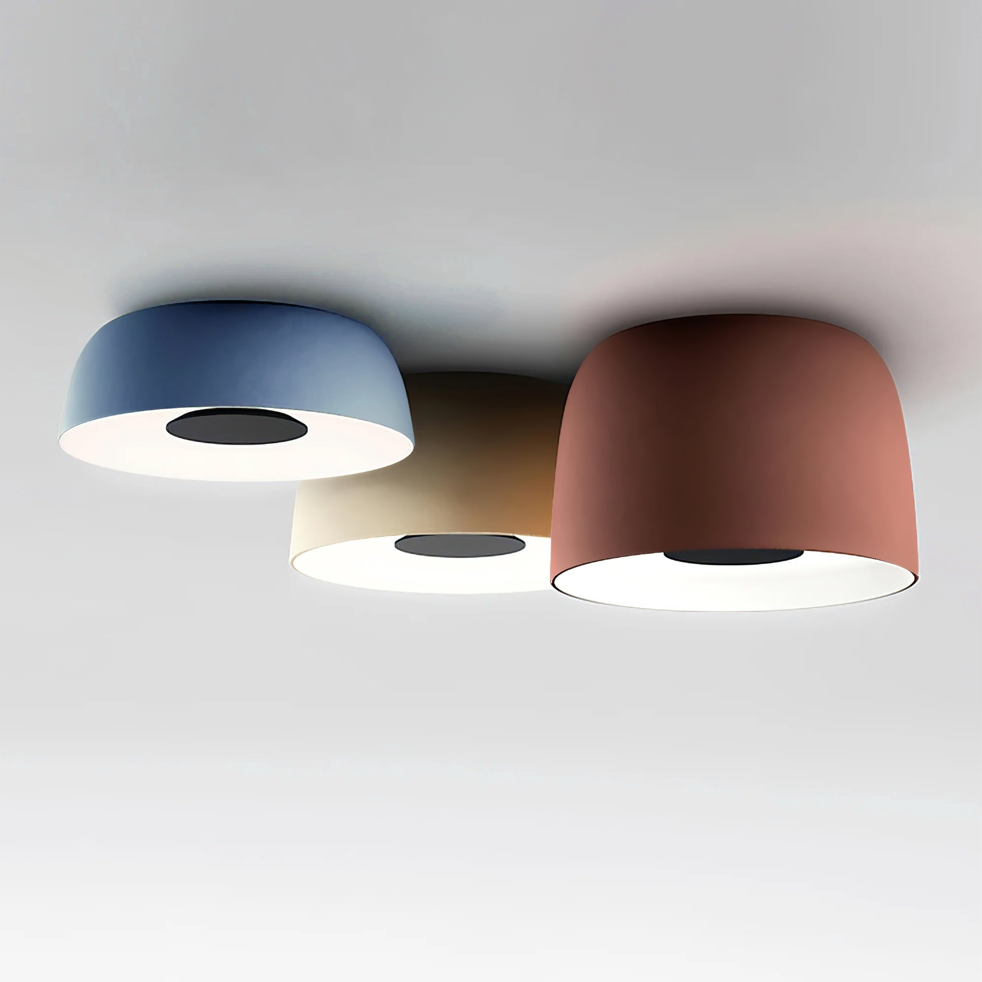 SolaroStone Drum-Style Ceiling Light In Modern Luxury