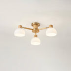 CindraLux Industrial Glass And Wood Ceiling Chandelier