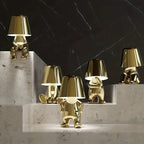 Aurielle | Golden Sculptural Table Lamp For Home And Office