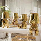 Aurielle | Golden Sculptural Table Lamp For Home And Office