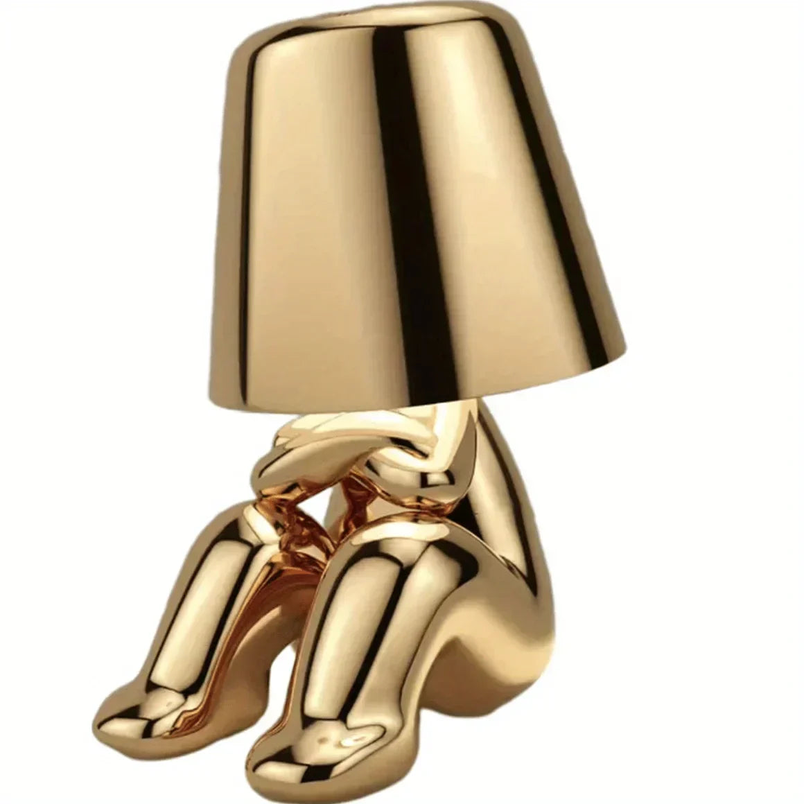 Aurielle | Golden Sculptural Table Lamp For Home And Office