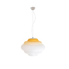 NimbusGlow Frosted Glass Pendant Lamp In Gradient Shades