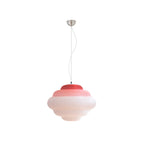 NimbusGlow Frosted Glass Pendant Lamp In Gradient Shades