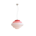 NimbusGlow Frosted Glass Pendant Lamp In Gradient Shades