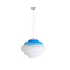 NimbusGlow Frosted Glass Pendant Lamp In Gradient Shades