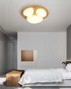 Avenora Minimalist Opal Acrylic Ceiling Light Warm Glow