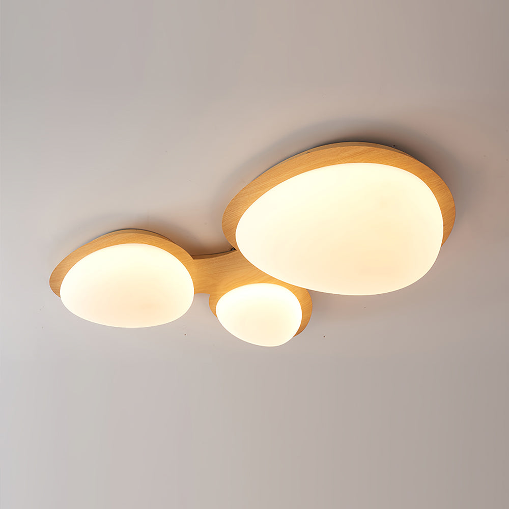 Avenora Minimalist Opal Acrylic Ceiling Light Warm Glow