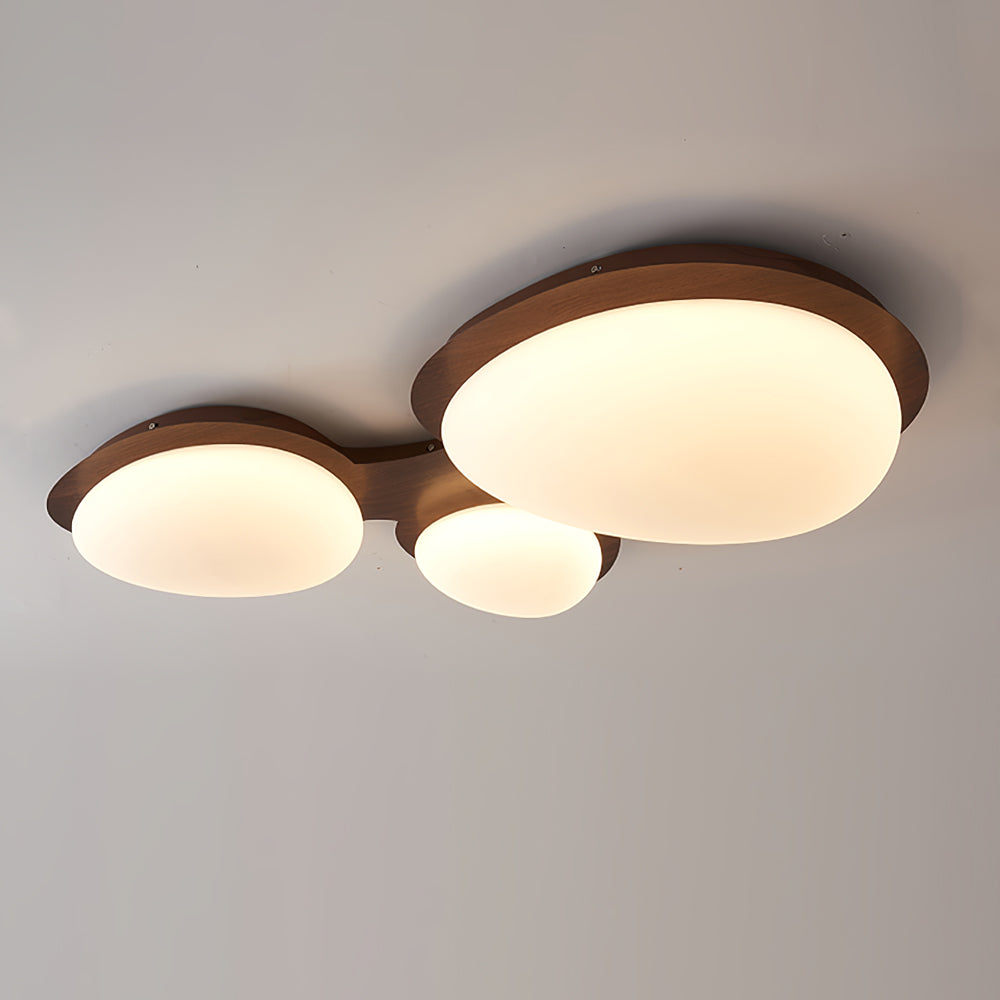 Avenora Minimalist Opal Acrylic Ceiling Light Warm Glow