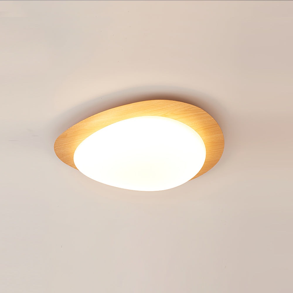 Avenora Minimalist Opal Acrylic Ceiling Light Warm Glow