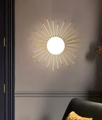 Aurella Elegant Glass And Iron Wall Sconce, Timeless