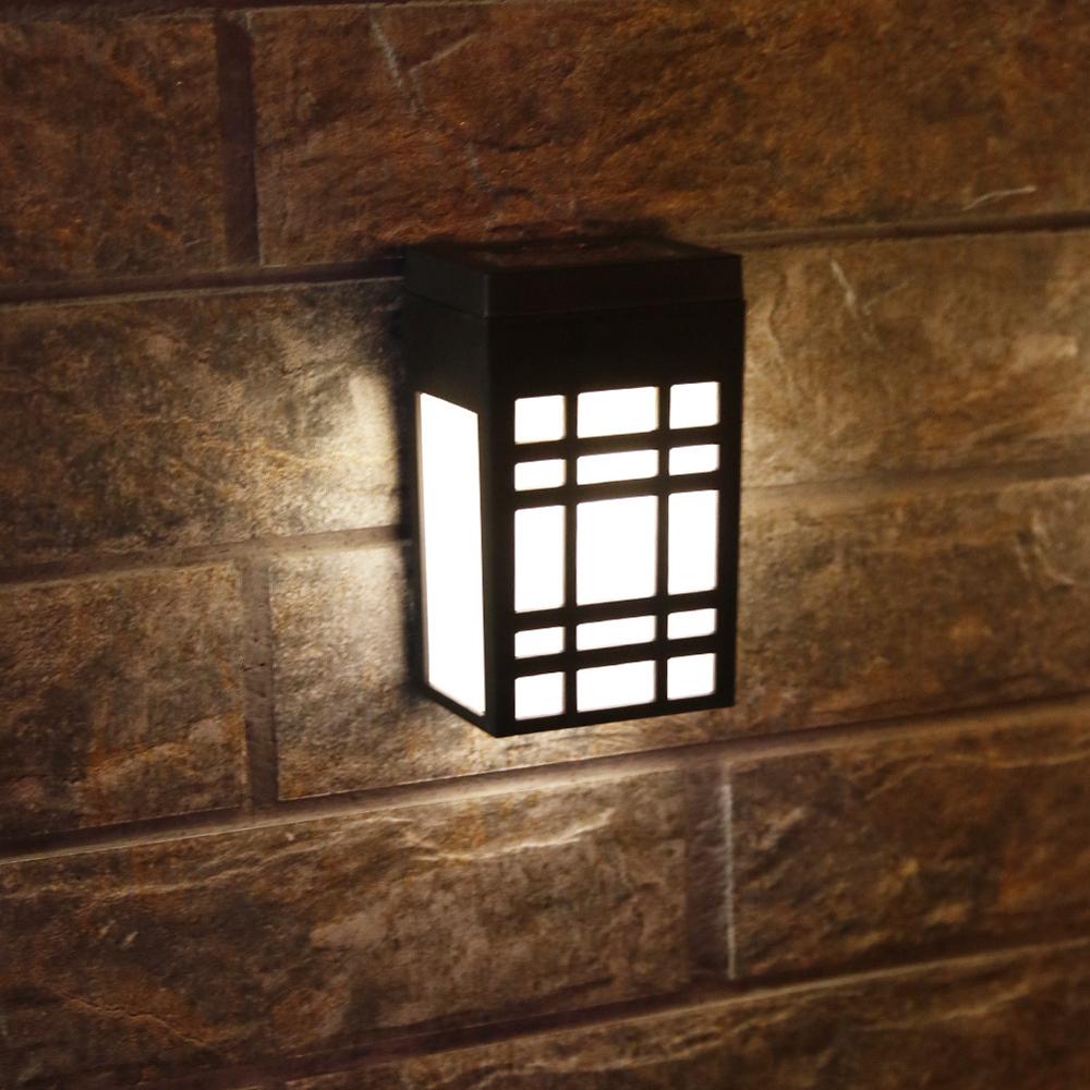 Akemi Japanese Solar LED Wall Light For Outdoor Garden