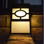Akemi Japanese Solar LED Wall Light For Outdoor Garden