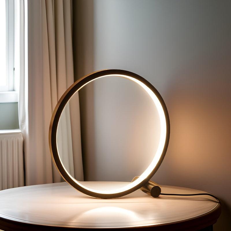 Lunara | Modern Halo Circle Touch Sensitive Table Lamp