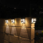 Akemi Japanese Solar LED Wall Light For Outdoor Garden