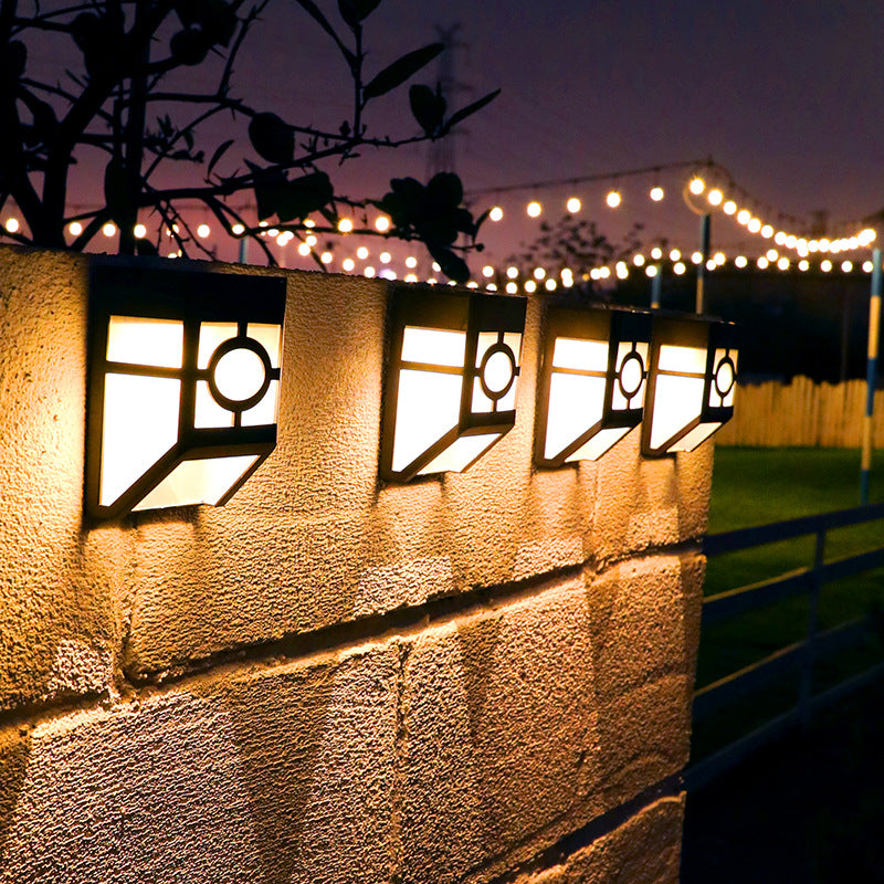 Akemi Japanese Solar LED Wall Light For Outdoor Garden