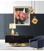 Aurelia | Scandinavian Gold Glass Pendant Light, Smoke Gray