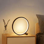 Lunara | Modern Halo Circle Touch Sensitive Table Lamp