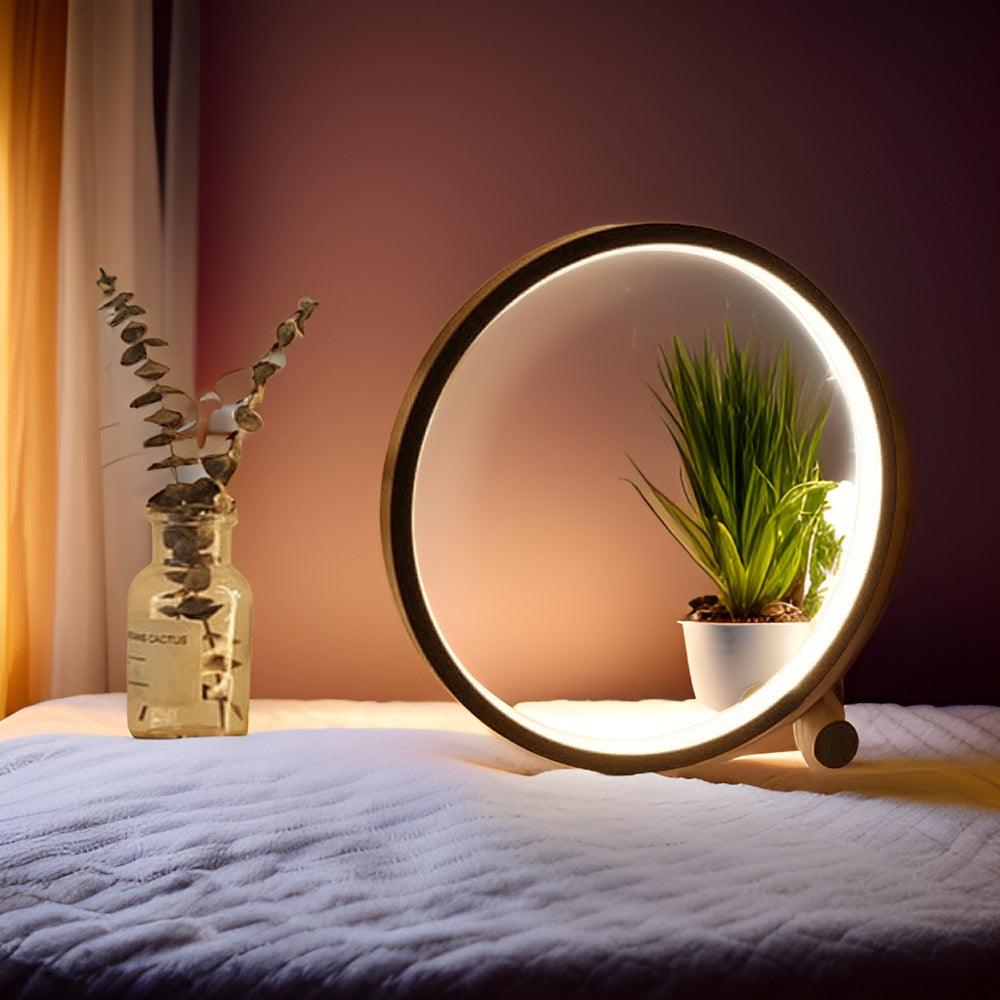 Lunara | Modern Halo Circle Touch Sensitive Table Lamp