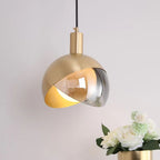 Aurelia | Scandinavian Gold Glass Pendant Light, Smoke Gray
