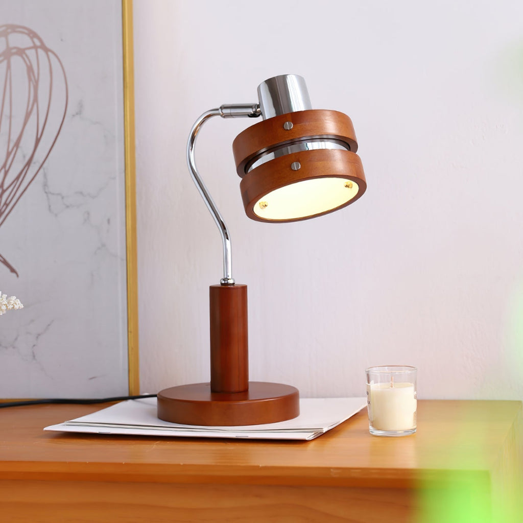 Lumoria | Wood And Metal Desk Lamp With Rotating Head