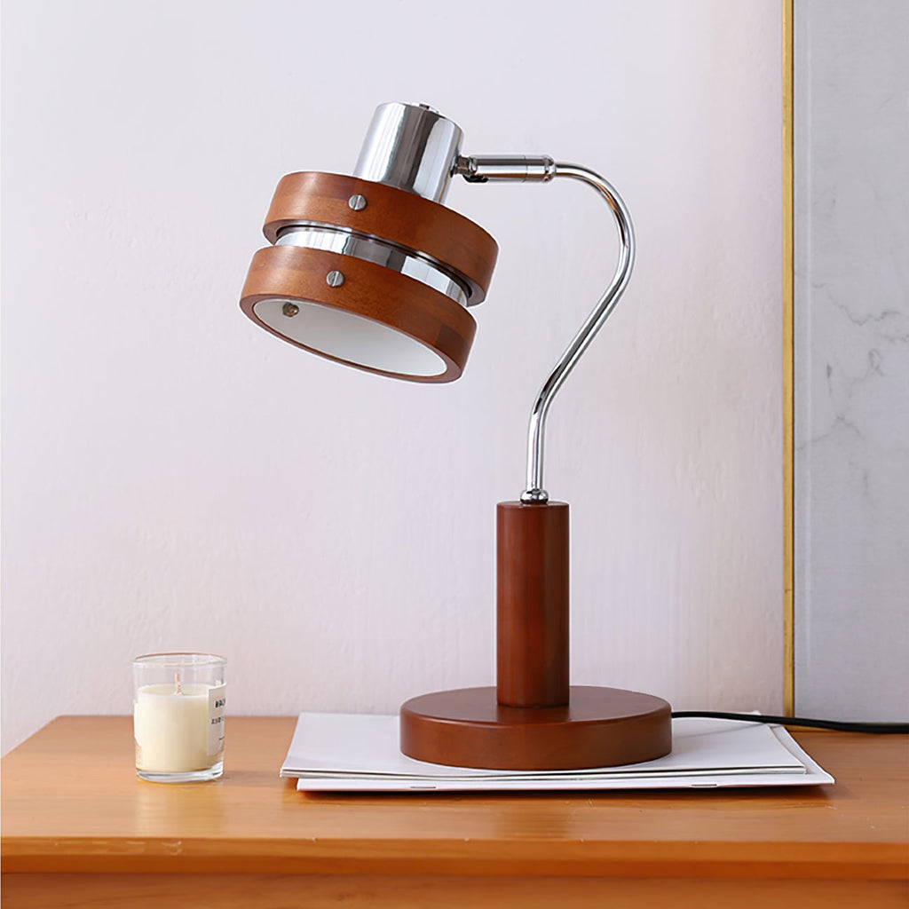 Lumoria | Wood And Metal Desk Lamp With Rotating Head