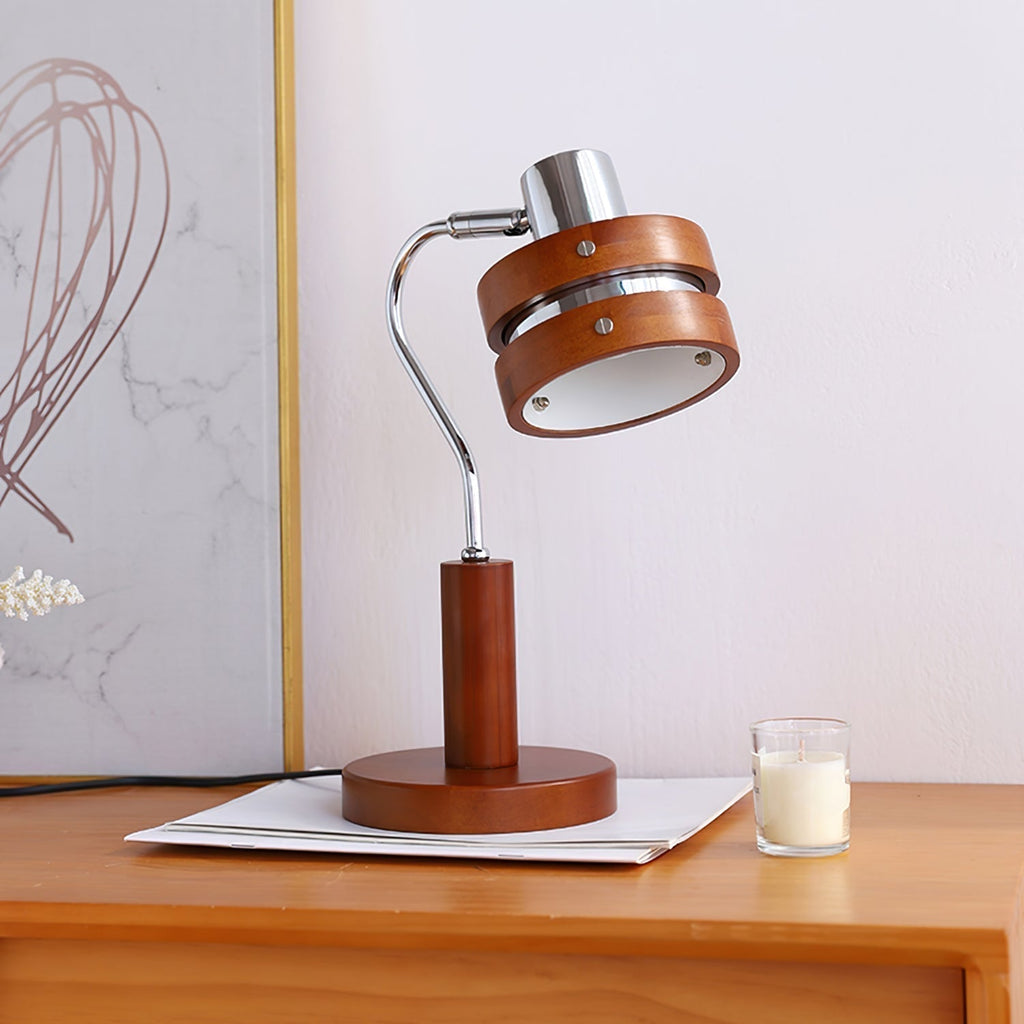 Lumoria | Wood And Metal Desk Lamp With Rotating Head