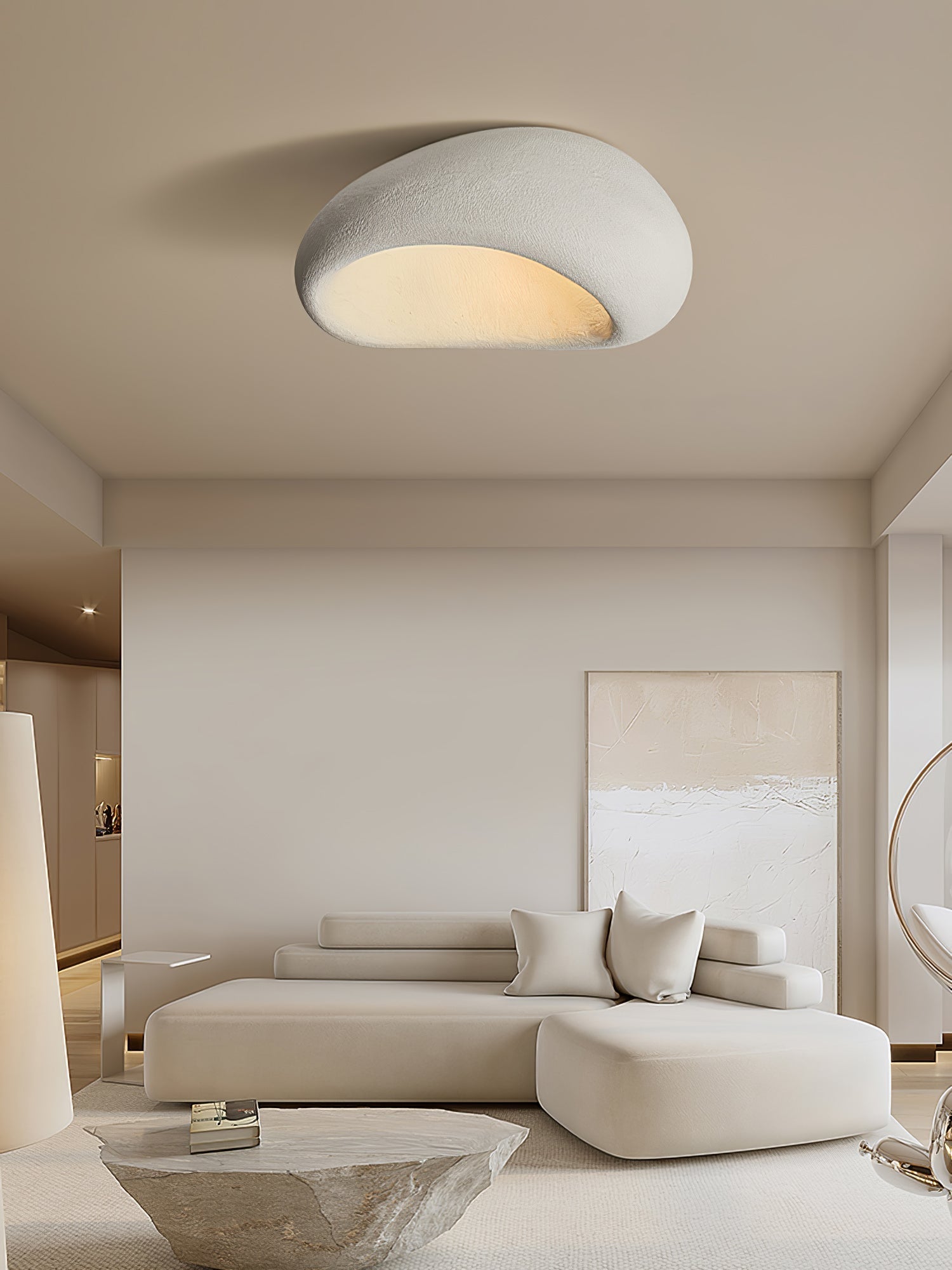 AeriaGlow Ceiling Light With Cloud Design and Cozy Ambiance
