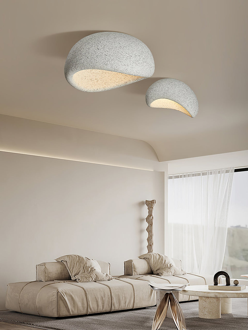 AeriaGlow Ceiling Light With Cloud Design and Cozy Ambiance