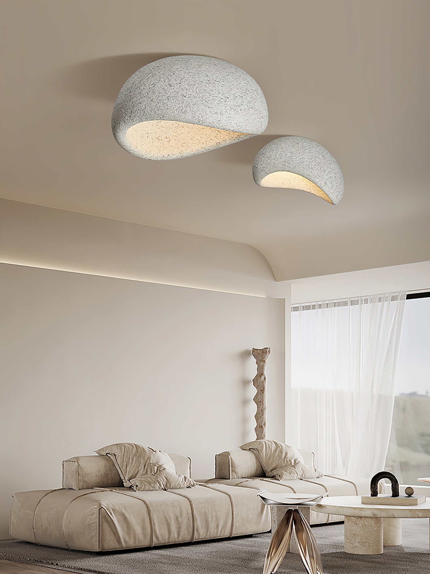 AeriaGlow Ceiling Light With Cloud Design and Cozy Ambiance