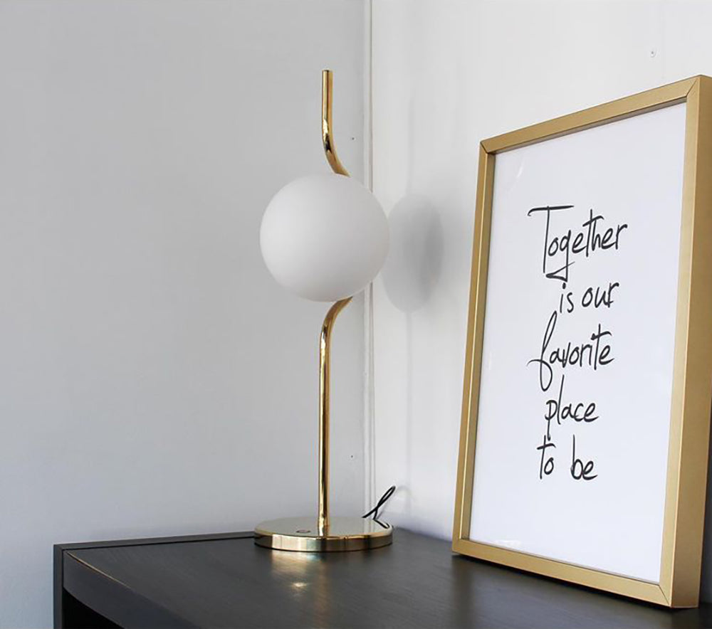 LumaFloat Floating Table Lamp With Glass Diffuser Warm Glow