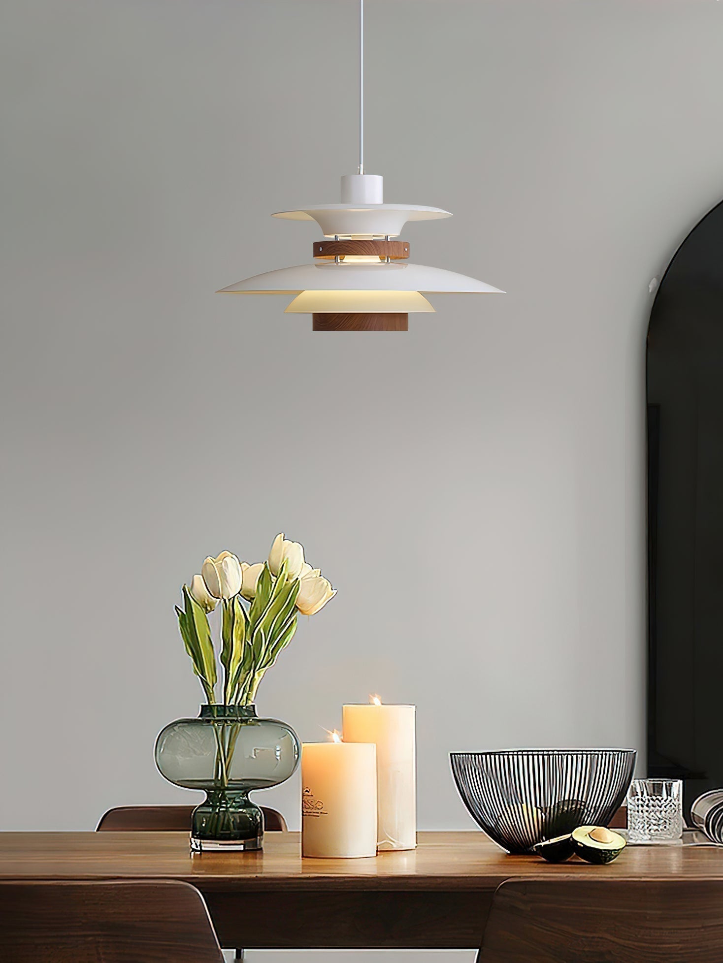 Aurelis Suspended Pendant Lamp With Warm Ambient Glow