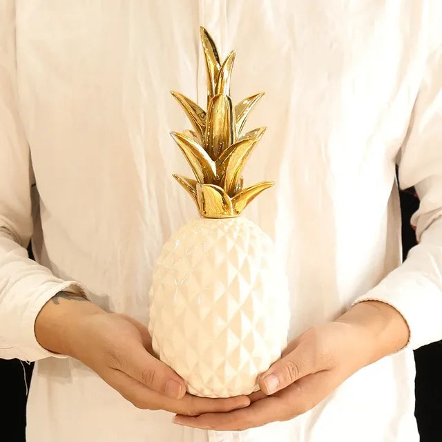 AuroraPine Gold Pineapple Home Decor Accent Ornament