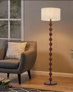 Hoshi Wooden Japandi Floor Lamp With Warm Ambient Glow