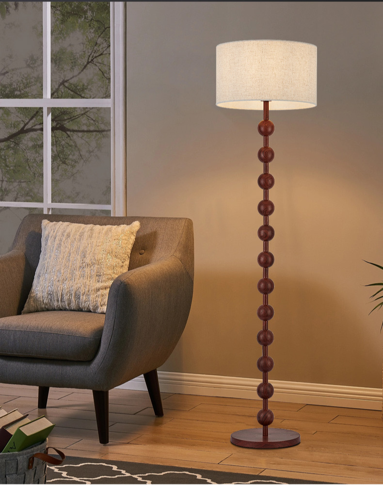 Hoshi Wooden Japandi Floor Lamp With Warm Ambient Glow