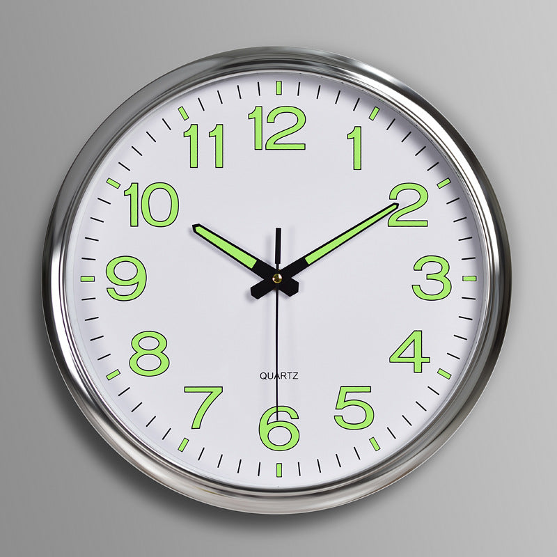 LumaNova | Modern Silent Backlit Wall Clock With Soft Glow