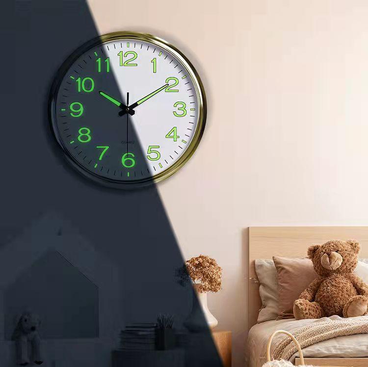 LumaNova | Modern Silent Backlit Wall Clock With Soft Glow