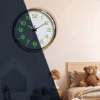 LumaNova | Modern Silent Backlit Wall Clock With Soft Glow