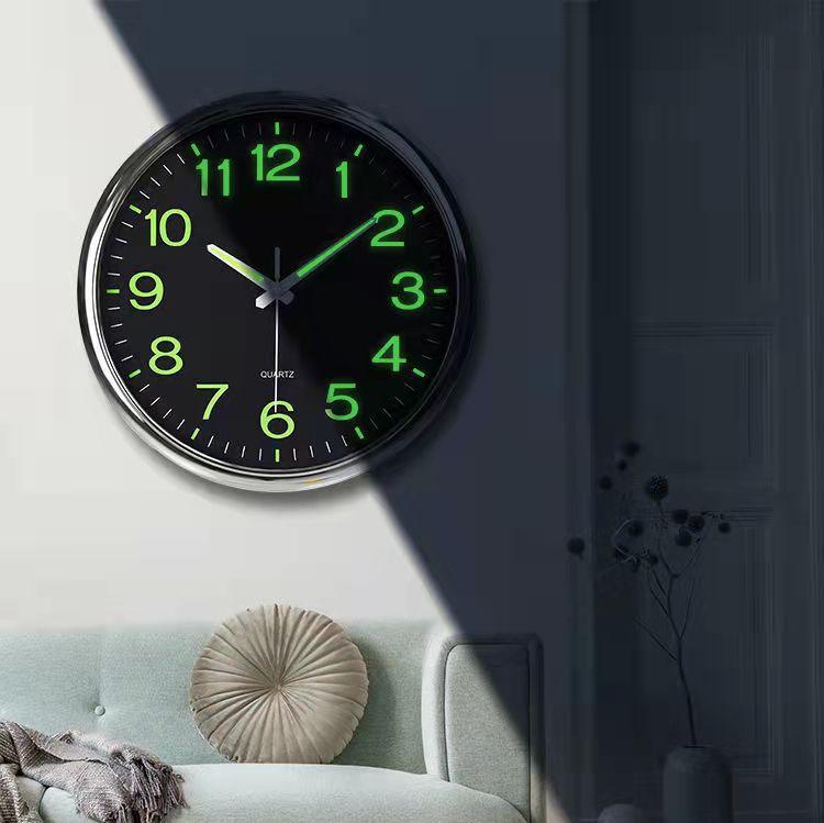 LumaNova | Modern Silent Backlit Wall Clock With Soft Glow