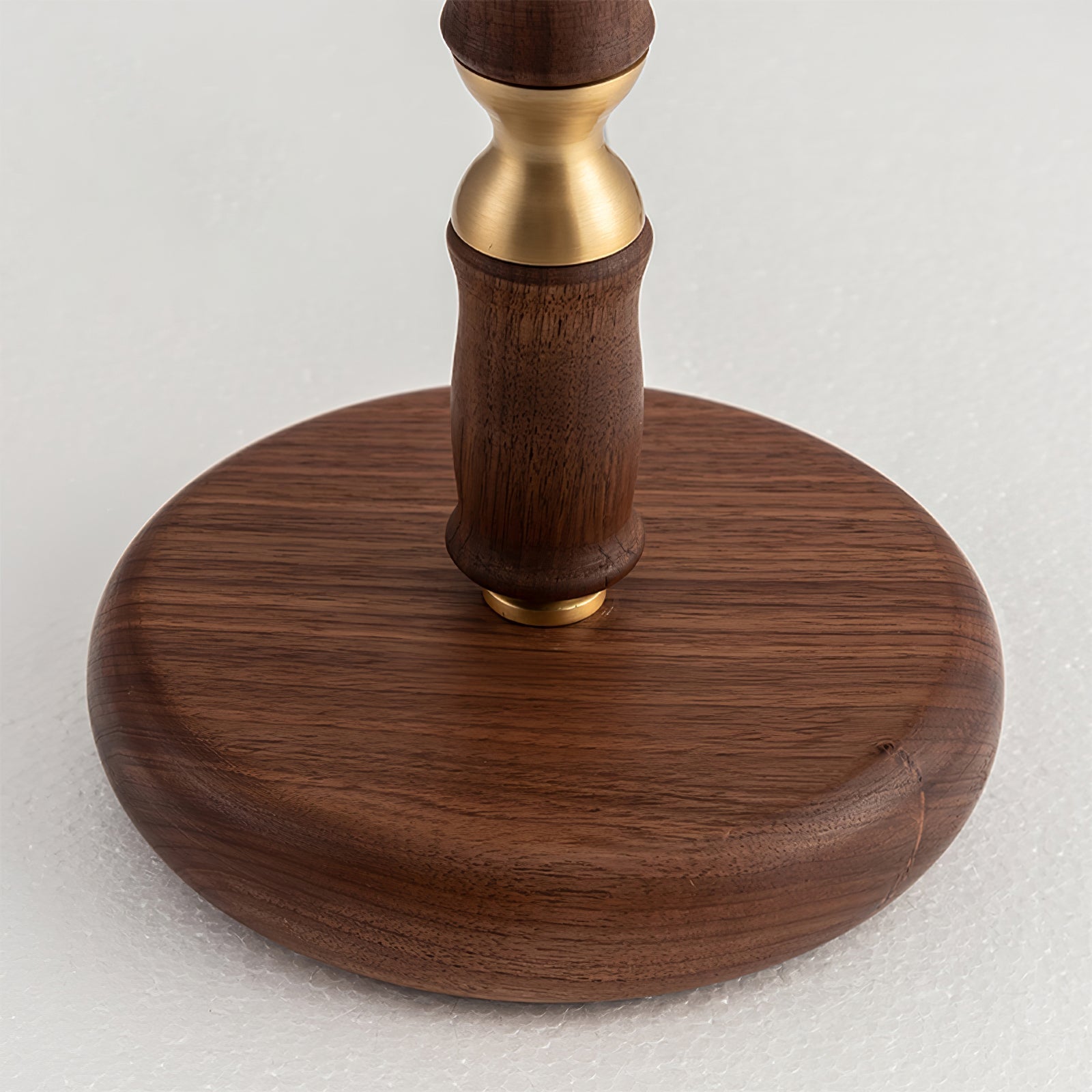 Elmora Pleated Linen Shade Table Lamp In Wood And Metal