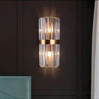 LumaLuxe Elegant Gold Wall Sconce With Warm Ambient Glow