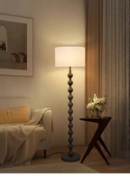 Hoshi Wooden Japandi Floor Lamp With Warm Ambient Glow