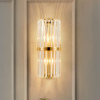 LumaLuxe Elegant Gold Wall Sconce With Warm Ambient Glow