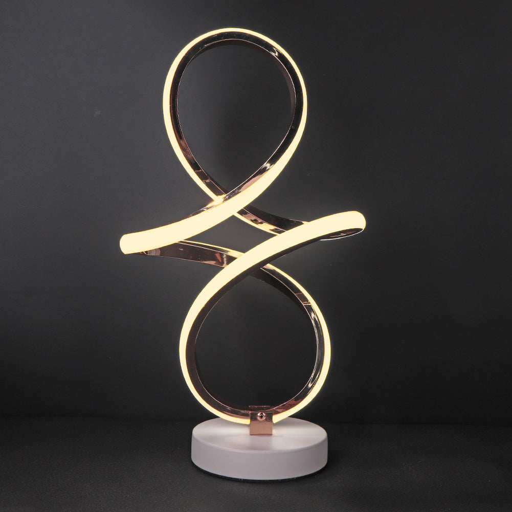 LumenWave | Spiral LED Table Lamp With Endless Glow