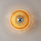 Aurelin | Retro Glass Wall Sconce In Blue, Orange, White