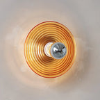 Aurelin | Retro Glass Wall Sconce In Blue, Orange, White