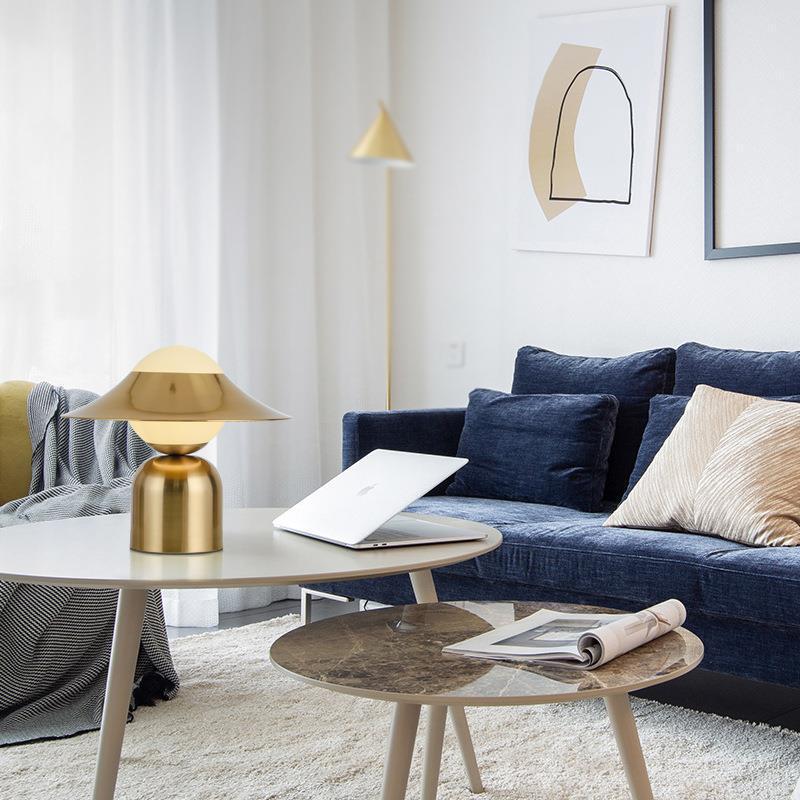 AureaNord Gold Nordic Table Lamp For Living Room Accent