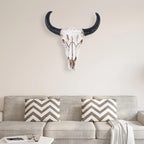 Calderro Resin Longhorn Skull Accent For Home Interiors